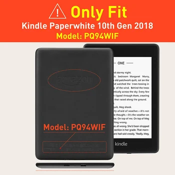 AROITA atveju Kindle Paperwhite 10-osios Kartos 2018 M. (Modelis PQ94WIF) Rankinės stovi apsauginis dangtelis su auto sleep/wake