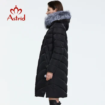 Astrid 2019 Žiemos naujas atvykimo žemyn striukė moterims, su kailio apykakle laisvi drabužiai, viršutiniai drabužiai kokybės moterų žiemos paltai FR-2160