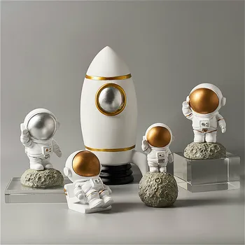 Astronautas Astronautas Modelis Skulptūra Raketų Plokštumos Kosmonautas Duomenys Kosmoso Žmogus, Biuro Dekoras Spinta Ornamentu Namų Apdailos, Dovanos