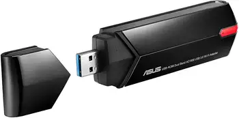 ASUS USB-AC68 Dual-band AC1900 USB 3.0 Wi-fi Adapteris su Įtrauktos Lopšys, Wi-Fi greitis iki 1300 Mbps 5 ghz ir 600 Mbps 2,4 GHz