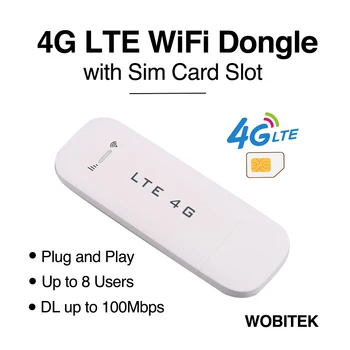 Atrakinta 4G LTE Maršrutizatorių Sim Kortelės, Duomenų USB 3G Wifi Bevielio ryšio Automobilių Plačiajuosčio Modemo Stick Mobile Mini Hotspot/Dongle Pоутер Wi Fi FDD