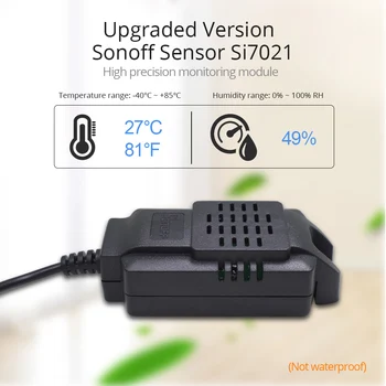 Aukšto Tikslumo SONOFF Stebėti Si7021 Drėgmės Sensorius Jungiklis Wireless Smart Wifi temperatūrinis Stebint tolimas TH10 16