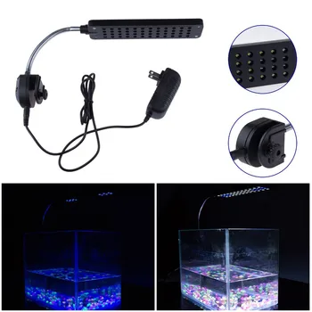 Aukštos Kokybės 48 LED Šviesos Akvariumas Žuvų Bakas, Lempa su Lanksčia Įrašą, Baltos ir Mėlynos Spalvos Apšvietimas Su CE ROHS Aprroval