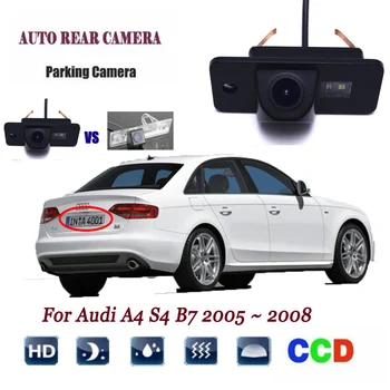 Automobilio Galinio vaizdo Kamera Audi A4 S4 B7 2001~2005 galinio vaizdo Atbulinės eigos Kamera (licenciją), veidrodinis fotoaparatas Originalus Gamyklos skylė Fotoaparato