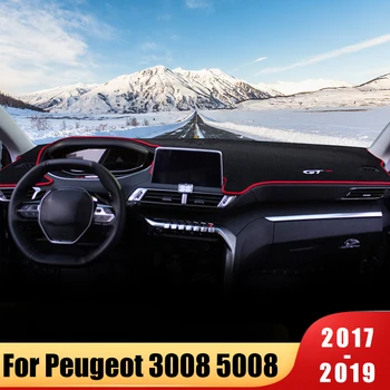 Automobilio prietaisų Skydelyje Išvengti šviesos Padas Priemonė Platforma Stalas Padengti Kilimėliai Kilimai Peugeot 3008 5008 2017 2018 2019 Priedai