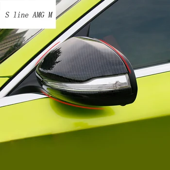 Automobilio stilius Anglies pluošto Mercedes Benz C E klasės W205 W213 GLC X253 galinio vaizdo veidrodžio rėmo durų veidrodis apima priedai
