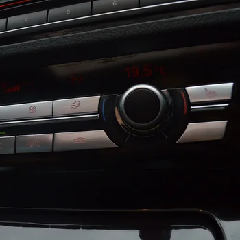 Automobilio Stilius Multimedia, Oro Kondicionierius CD Pulto Mygtukas Dangtelis Interjero Mygtukai Lipdukas BMW 5 serijos f10 f18 Auto Priedai