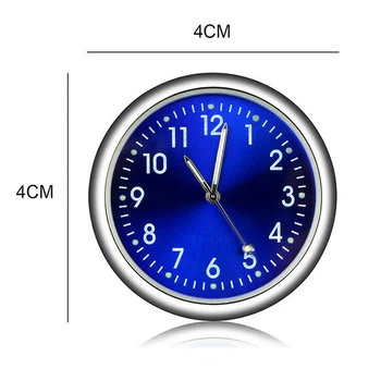 Automobilių Laikrodis Automobilių Laikrodis Šviesos Mini Automobilių Vidaus Klijuoti Ant Skaitmeninio Žiūrėti Mechanika Kvarco ClocksAutomotive Optikos Accessor