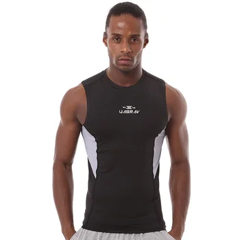 B390-fitneso Treniruotės vyrams trumpomis rankovėmis marškinėliai vyrams šilumos raumenų kultūrizmo dėvėti suspaudimo Elastinga Slim naudotis drabužiai