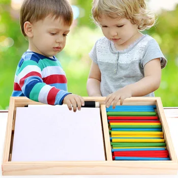 Bamblys Matematikos Žaislas Medinis Skaičiavimo Stick Skaičiavimo Pažinimo Kortelės Žaislas Montessori Ankstyvasis ugdymas Švietimo Žaislai Vaikas Dovanos