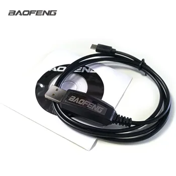 Baofeng T1 USB Programavimo Kabelis BF-T1 Walkie Talkie Programa Kabelis su CD Vairuotojo Micro USB Laidas T1 Radijo Priedai