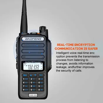 Baofeng UV9R-ERA naujas Walkie Talkie 128 Kanalo 9500mAh radijo HF transiveris VHF UHF Nešiojamą Du Būdu Radijo IP68 vandeniui