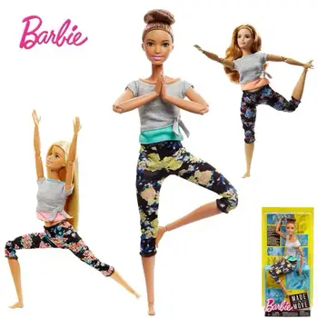 Barbie Padarė Perkelti Lėlės su 22 Sąnarių ir Jogos Drabužių, Spa, Fitneso Kvėpuoti su Manimi Meditacija Lėlės, Žaislai Vaikams
