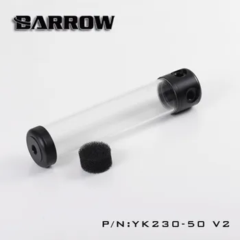 Barrow vandens aušinimo resevoirs YK-50V2, 50mm Skersmens Akrilo Cilindrinių Rezervuarų Skaidrios Sienos 130/180/230/280mm Ilgis
