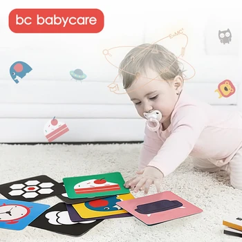 BC Babycare 4 Knygas, Pripažinimo Forma Spalva Mokymo Kortelės Knygos Nustatyti, 80 Lapų, Ankstyvojo Ugdymo Regėjimo Vystymuisi popierinė Kortelė, Žaislai