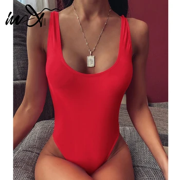 Be-X Tvirtą raudona bodysuit vientisi maudymosi kostiumėlį moteris Derliaus backless maudymosi kostiumėliai moterims Monokini Pagrindiniai maudymosi kostiumėlį, Maudymosi kostiumą, besimaudančių
