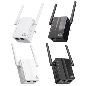 Belaidžio WiFi Kartotuvas Dual Band 300Mbps Signalo Stiprintuvas Stiprintuvas, 2 Antenos, WiFi Range Extender Wlan, LAN Port Router