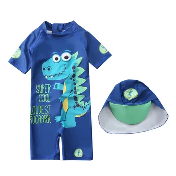 Berniukų maudymosi kostiumėlį 2020 M. Vaikų Maudymosi kostiumai Vaikams vientisi Maudymosi Kostiumai Dinozaurų Paplūdimio Saulės UV Apsauga Berniuko, Maudymosi Drabužiai