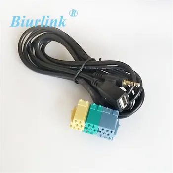 Biurlink Automobilio Radijas MINI ISO 20Pin Uosto AUX/USB Įvesties Jungtis AUX USB Audio Kabelis, Adapteris, skirtas Hyundai KIA