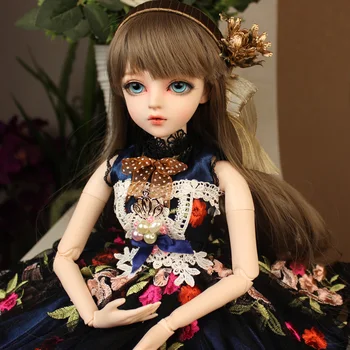 BJD 1/3ball sujungta Lėlės dovanos mergina Handpainted makiažas fullset Lolita/princess NEMEE Lėlė su drabužiais MAUD