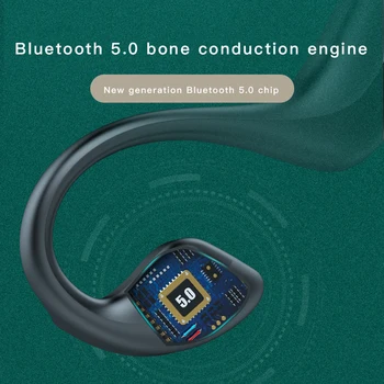 Bluetooth 5.0 G100 Hi-tech Belaidės Ausinės Kaulais Ausinės Lauko Sporto laisvų Rankų įranga su Mikrofonu Ausinės, laisvų Rankų įranga