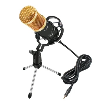 BM 800 Kondensatoriaus Mikrofonas Garso Įrašymas Mikrofonas Rinkinys Shock Mount+Putų Kepurė+Kabelis Radijo Transliavimo Dainuoti
