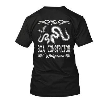 Boa Constrictor Whisperer Unisex Marškinėliai Medvilnė Tee Marškinėliai