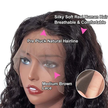 Brazilijos Keistą Garbanoti Perukai Moterims 150% Tankis Garbanotas Nėriniai Priekiniai Žmogaus Plaukų Perukai Moterims, Juodos Spalvos Remy Brazilijos Plaukų Perukas
