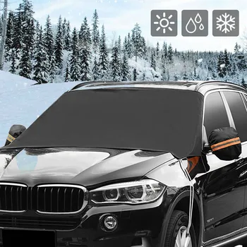 CARPRIE Auto priekinio, galinio Stiklo Sniego danga Magnetinio Vandeniui Automobilių Ledo skėtį nuo saulės, Šalčio Raštas automobilių padengti sniego #30