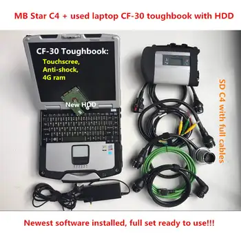 CF30 naudojamas nešiojamas CF-30 su MB Star C4 SD Prisijungti 2020.12 v Diagnostikos Sistemos Kompaktiškas 4 Mercede MB Diagnostikos Įrankis