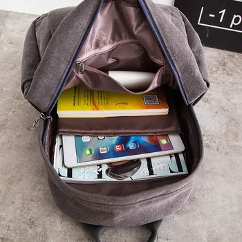 Chuwanglin derliaus moterų kuprinė atsitiktinis drobės kuprinės mados preppy stiliaus mokyklos krepšiai paprasta kelionės nešiojamojo kompiuterio krepšys S6026