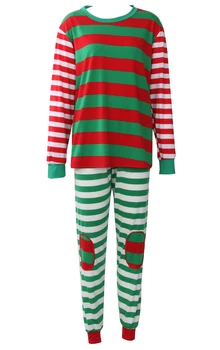 Citgeett Šeimos Atitikimo Komplektus Drabužių Kalėdos, Kalėdos Vaikams Suaugusiųjų Pižama Komplektas Dryžuotas Sleepwear Naktiniai Drabužiai Kostiumas