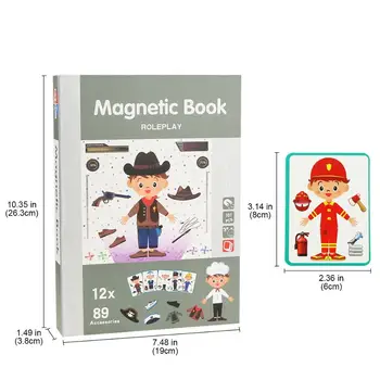 Coolplay Vaikų Protingas Magnetinis Knygų 3D Galvosūkiai, Dėlionės Smegenų Mokymo Žaidimas Švietimo Žaislai Vaikams, Dovana Kalėdų Žaislas