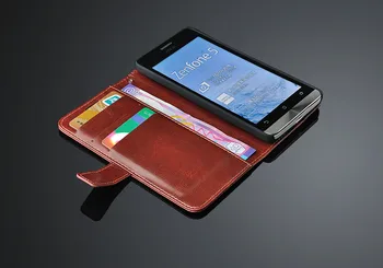 Cuque Zenfone 5 5.0 colių kortelės laikiklio dangtelį atveju, ASUS ZenFone 5 odinis telefono dėklas ultra plonas Dėklas piniginė flip cover