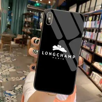 Dabieshu prancūzijos Longchamp prekės Užsakymą Minkštas Telefono dėklas Grūdintas Stiklas iPhone 11 Pro XR XS MAX 8 X 7 6S 6 Plus SE 2020 atveju