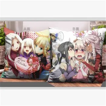 Dekoratyvinės pagalvės 43x43CM Fate Stay Night anime ir animacinių filmų pagalvė pagalvėlės Saber Sexy Girl Anime Solf Aikštėje dvipusio Spausdinimo pagalvės