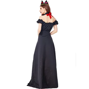Deluxe Raudonosios Karalienės Kostiumas Cosplay Moterų Suknelė Helovinas Kostiumų Suaugusiems Karnavalas Kostiumas Šalis