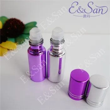 Didmeninė VZ01-5ML UV stiklo kvepalų buteliukai roll karoliukai kosmetikos butelis 100vnt/daug