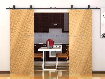 Dimon individualų stumdomosios durys aparatūros medienos tvarto durų furnitūrą kabinti varantys Amerikos stiliaus stumdomosios durys aparatūros DM-SDU 7208