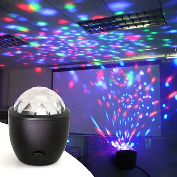 Diskoteka Kamuolys Šalis Etape Projektoriaus Šviesos Mini Led Balso Aktyvuota USB Kristalų Magija Kamuolys 
