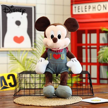 Disney Mickey&Minnie Mouse Pliušiniai Žaislai Vaikams 45cm Mielas Džinsai Mickey Minkšti Kimštiniai Žaislai, Lėlės 