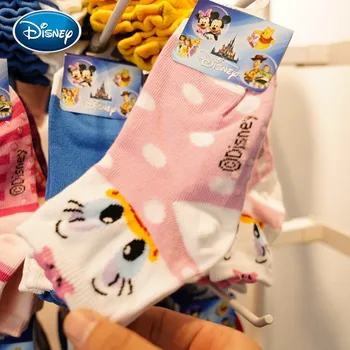 Disney Vaikas kojinės animacinių filmų anime Mickey Minnie gyvūnų medvilnės kojinės slidus rudens ir žiemos kojinių 3-10 metų amžiaus vaikams kojinės