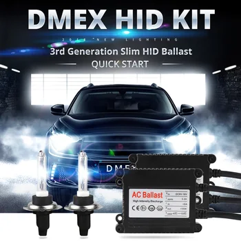 DMEX 12V 35W AC Greitai Pradėti Xenon HID Kit Žibintų Pakeitimas H1 H3 H4 H7, H8, H9 H11 9005 9006 D2H 9012 HIR2 4300K 6000K 8000K