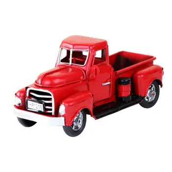 Dreamburgh Derliaus Raudona Metalo Sunkvežimių Diecast Modelis Velykų Ornamentu Vaikai Geriausių Dovanų, Žaislų Lentelės Viršuje Dekoro Kaimiškas Dekoracija Namuose