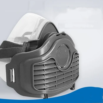 Dujokaukės Saugos Oro Respiratorius Skaidri Veido Kaukė su Silikono Apsauga KD2.5 Pramoninės Dulkės, Smogas Jojimo Filtras