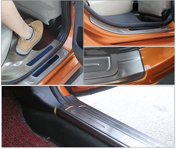 Durų slenksčio specialios sveiki pedalo guard plokštė išorinių durų pedalą, automobilių Reikmenys Honda Civic 2016-2018 10 Gen Sedanas
