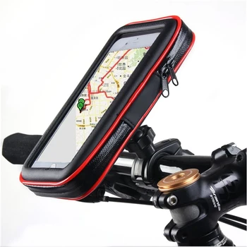 Dviračių Motociklo Universalus Vandeniui Telefono Laikiklis iPhone Xs Max GPS Stovėti Krepšys 