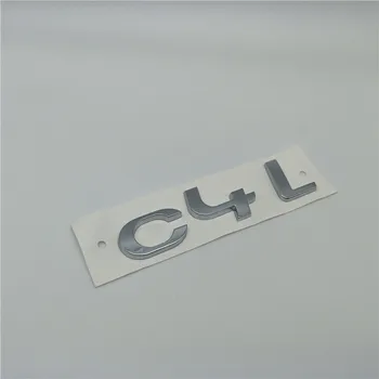 Dėl Citroen C4 C4L C4 L Emblema Automobilio Galinės bagažo skyriaus Dangtis Logotipas Lentele Lipdukai