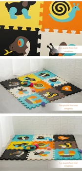Dėlionės Kilimų EVA putos vaikams kiliminė danga, mozaika, grindų Nuskaitymo kilimėlis vaikų žaidimo kilimėlis grindų plėtros game pad Kūdikių Žaisti Kilimėliai Vaikas Žaislas