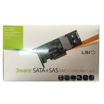 Eastforfuy LSI 3ware 9750-8i LSI00214 PCI-E2.0x8 LSISAS2108 512MB Cache Valdytojas SFF8087 MiniSAS,SAS Cable neįtraukti